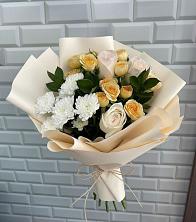 Букет цветов из:  Розы и Хризантемы в Оловянной